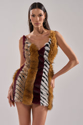 ANIMALISTIC MINI DRESS
